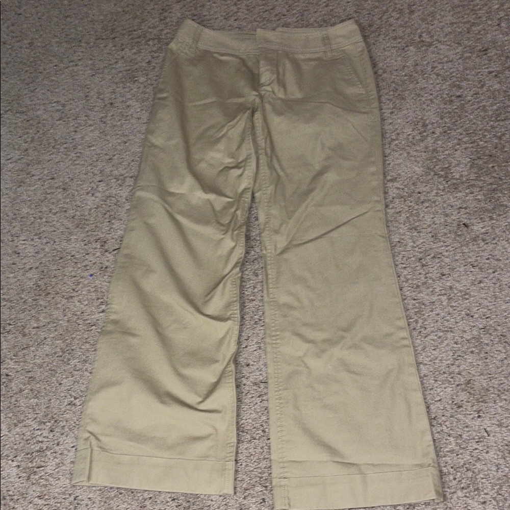Classic Tan Wide-Leg Pants